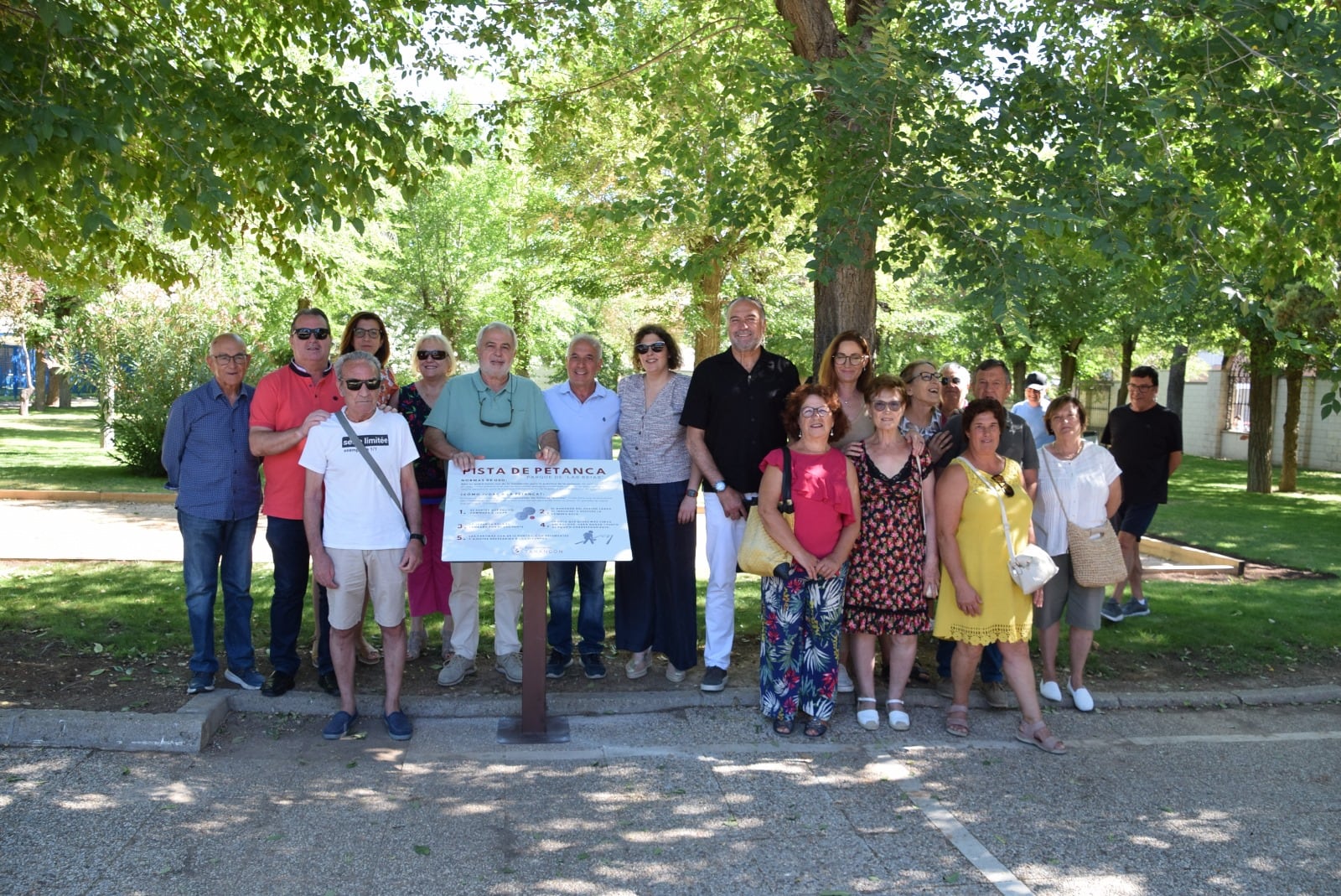 Acto de inauguración de la nueva pista de petanca de Tarancón