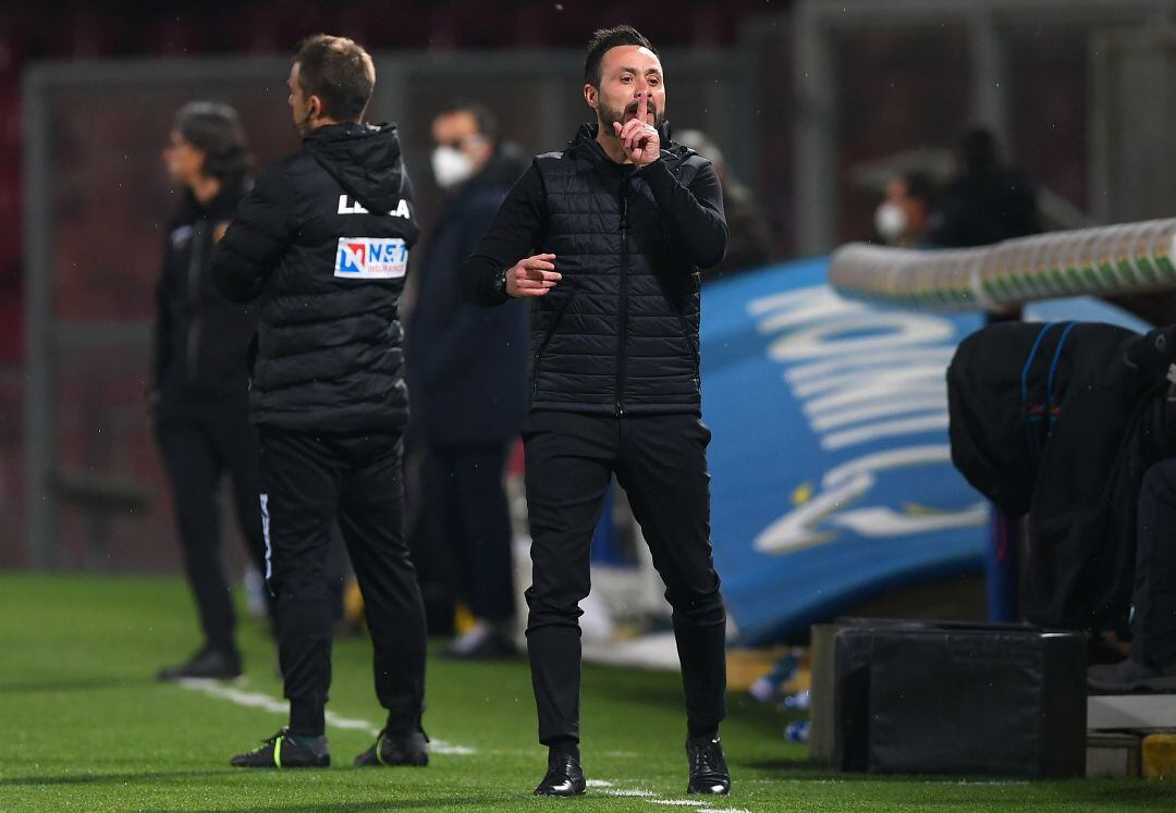 Roberto De Zerbi, entrenador del Sassuolo. 