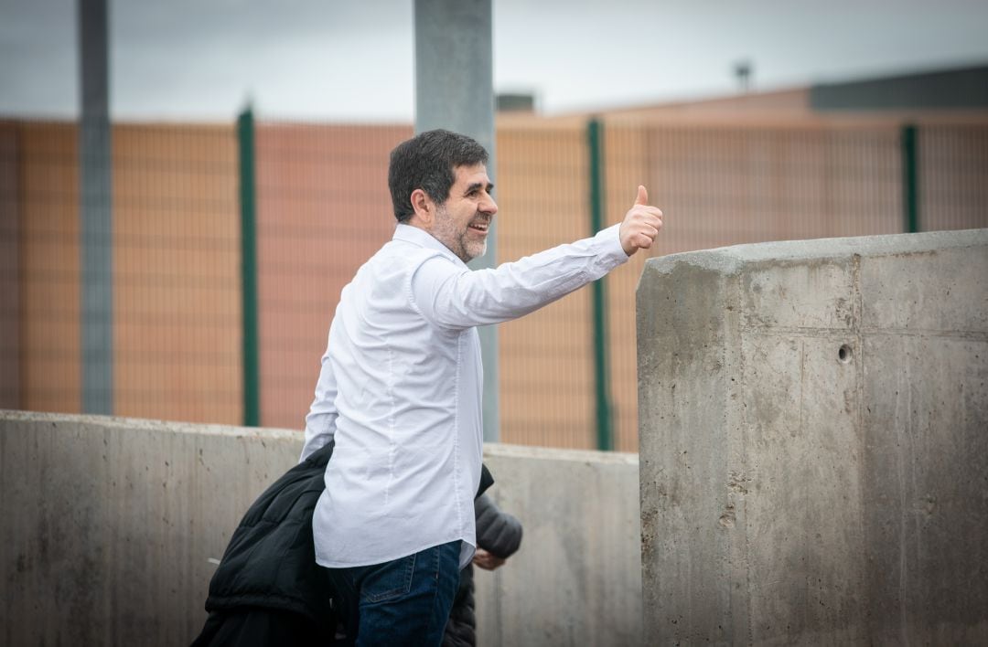 Jordi Sánchez, dejando la cárcel de Lledoners el pasado 25 de enero.