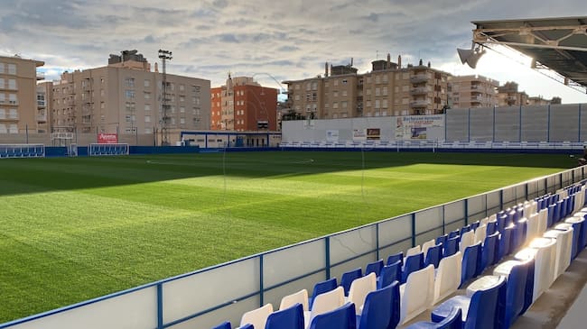 Estadio El Rubial del Águilas FC.
