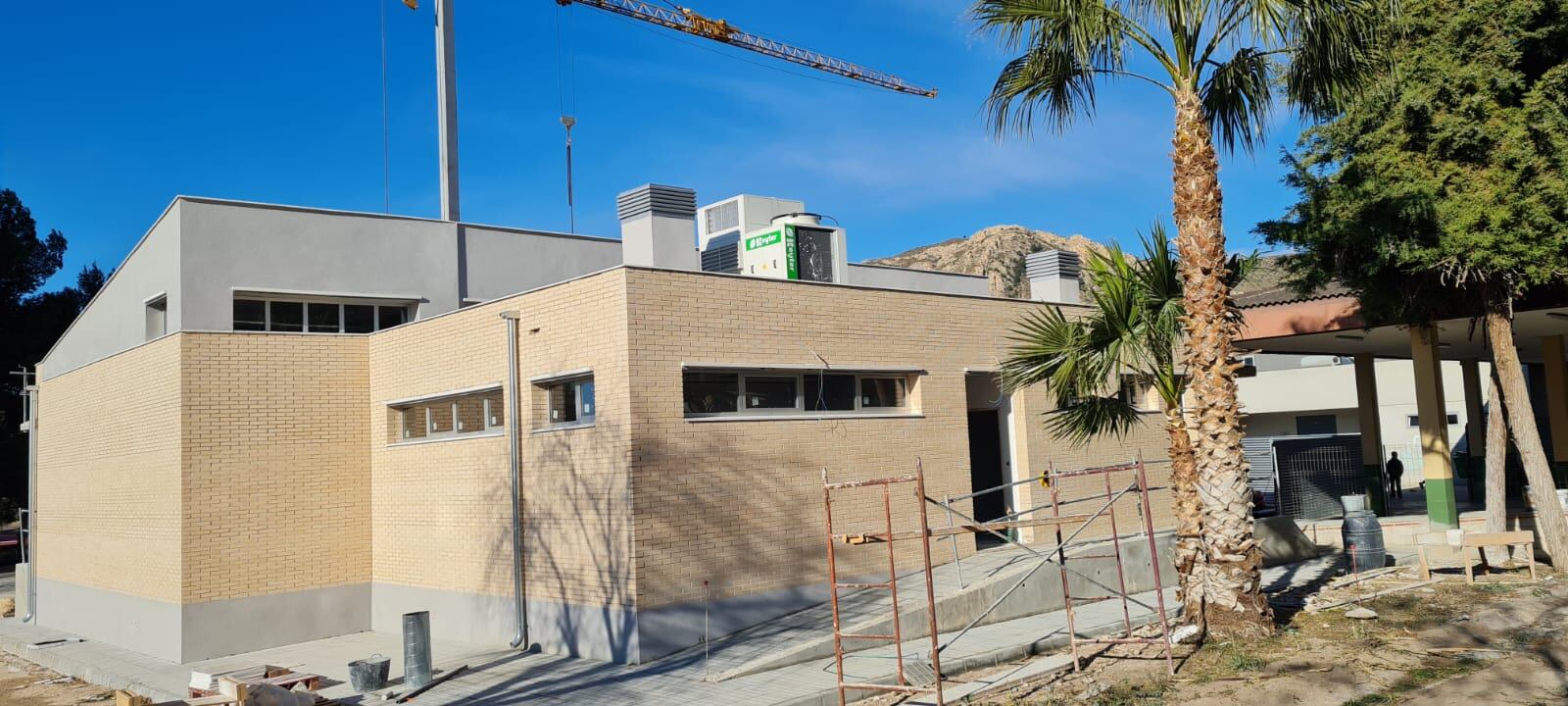 Comedor en el colegio Antonio Machado de Elda