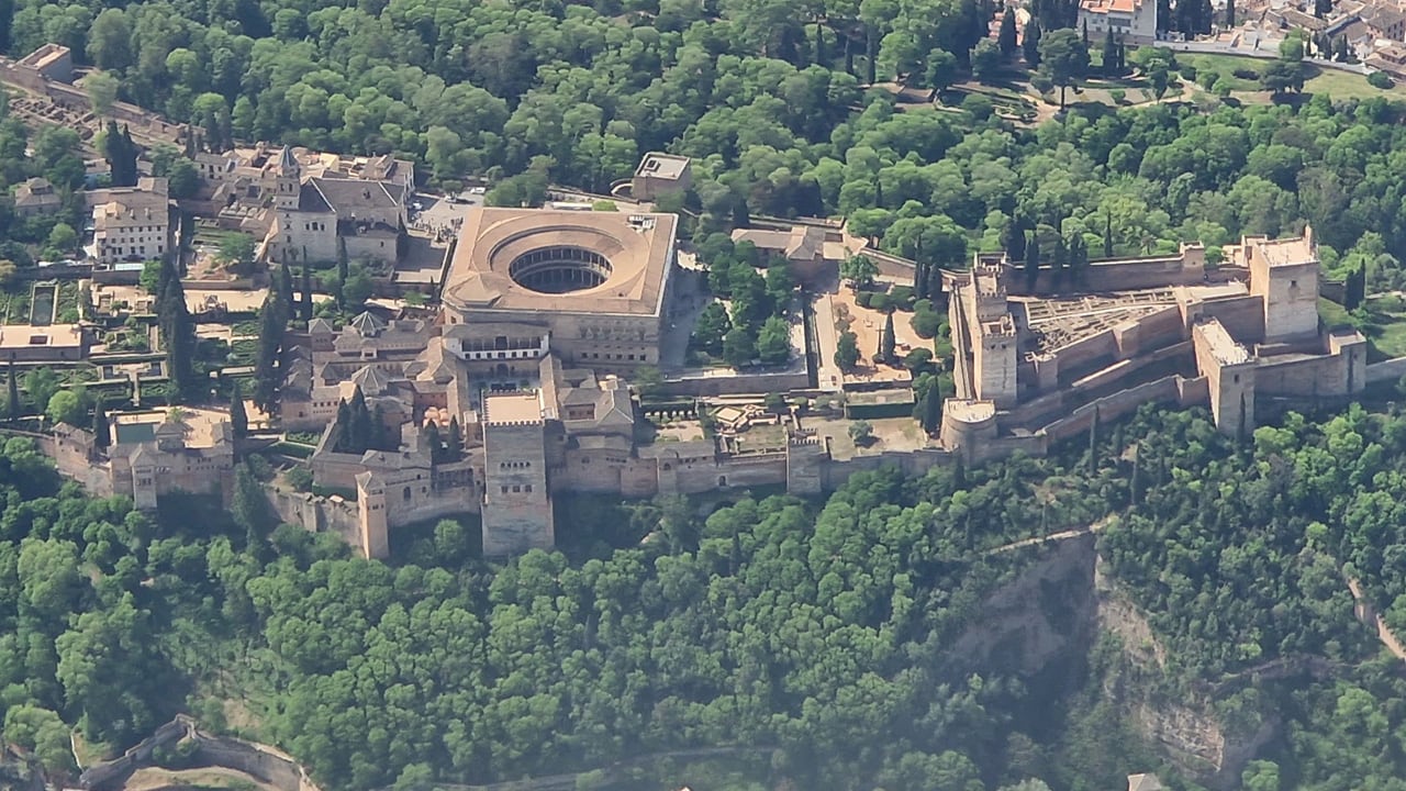 Vista aérea de la Alhambra