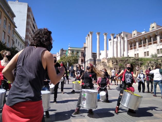 Protesta en Córdoba del sector de la cultura para pedir su reactivación