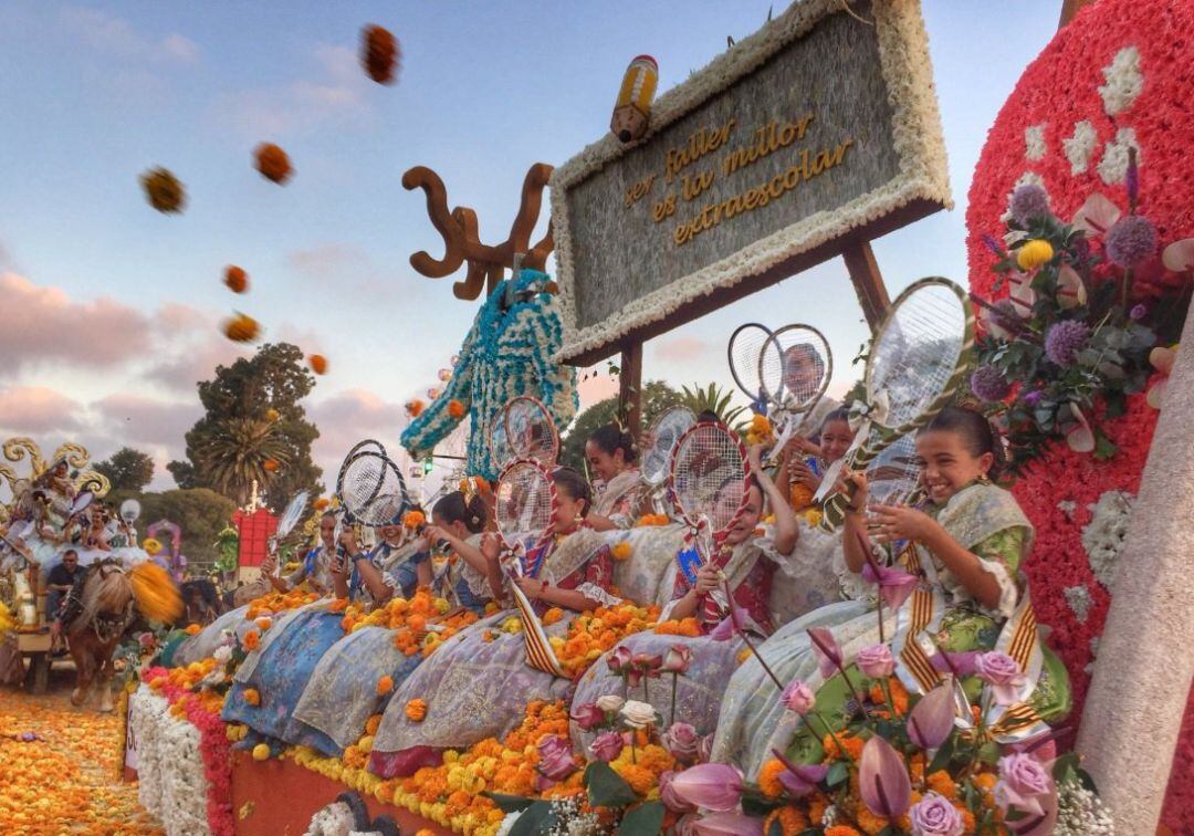 Batalla de Flores de València (foto de archivo)