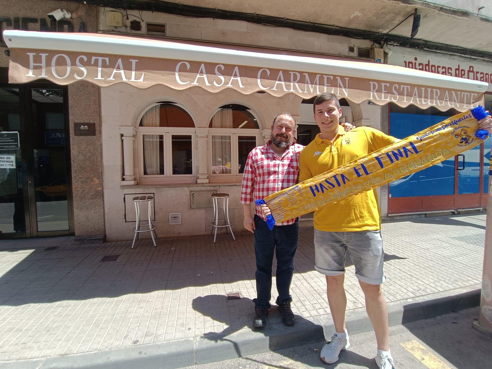 Pablo Herranz durante una de las acciones de promoción con los patrocinadores del club