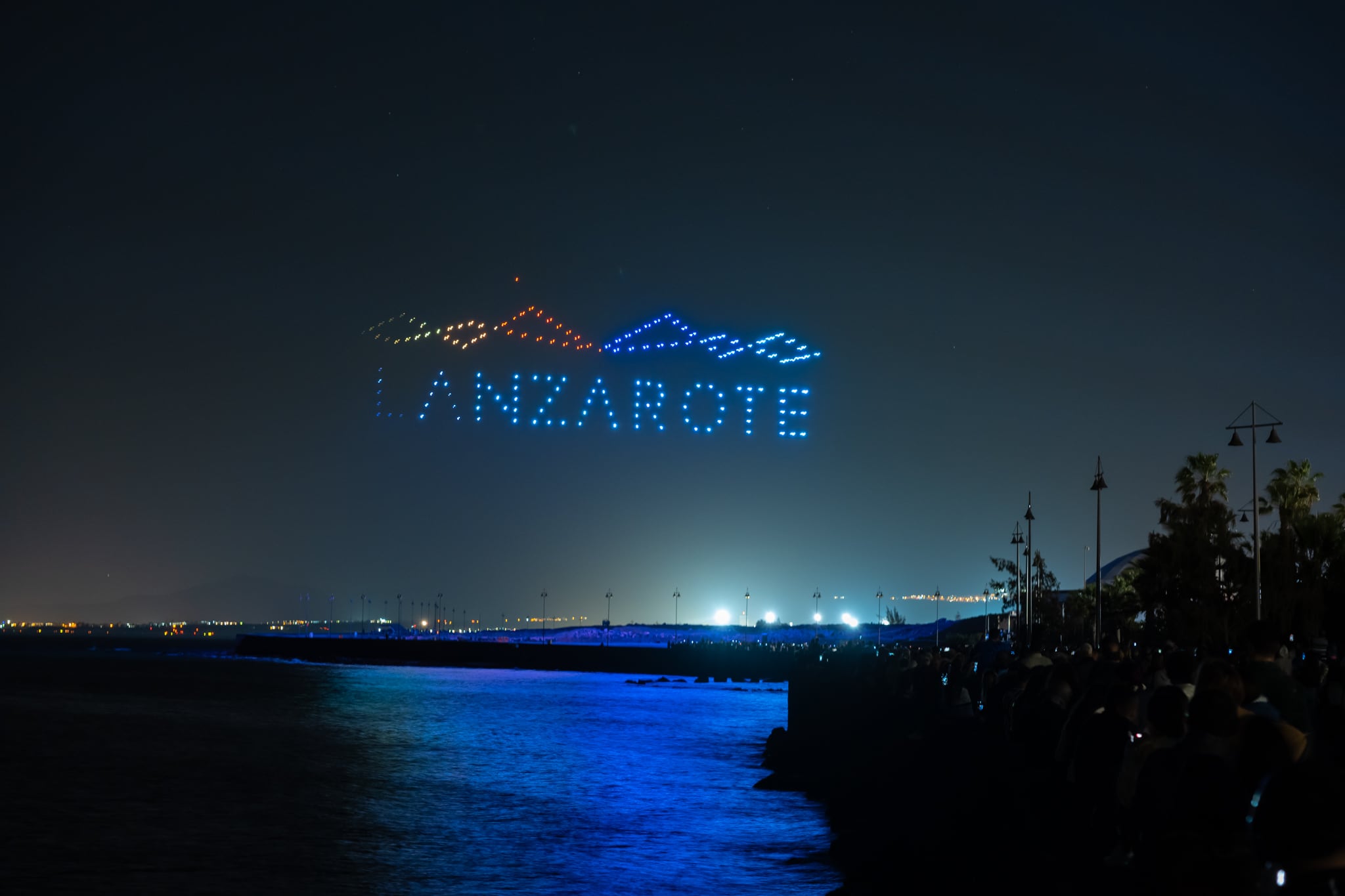 Lanzarote ofreció una espectacular exhibición de drones para despedir 2024.