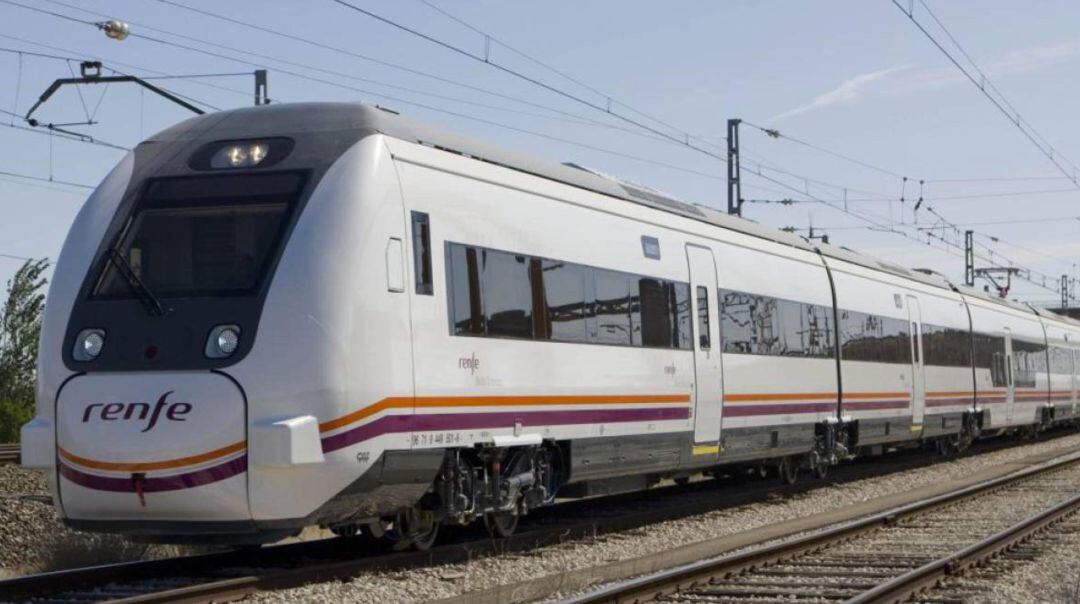 Tren de cercanías de Renfe.