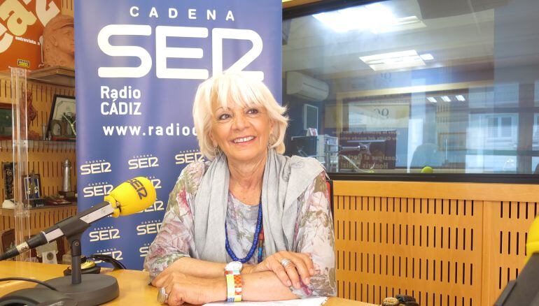 Teófila Martínez, durante la entrevista en Radio Cádiz