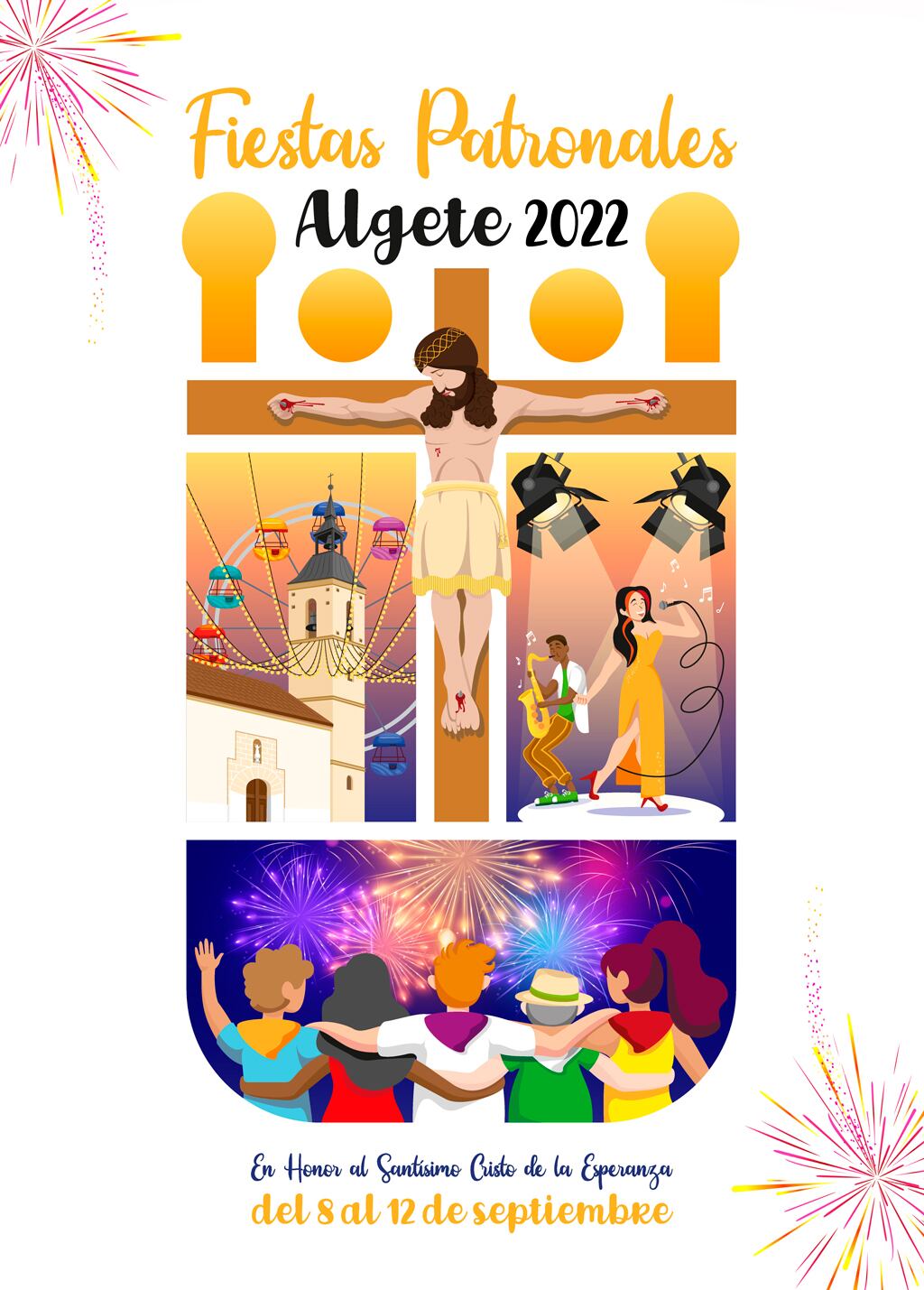 Cartel de las fiestas patronales de Algete en honor al Cristo de la Esperanza