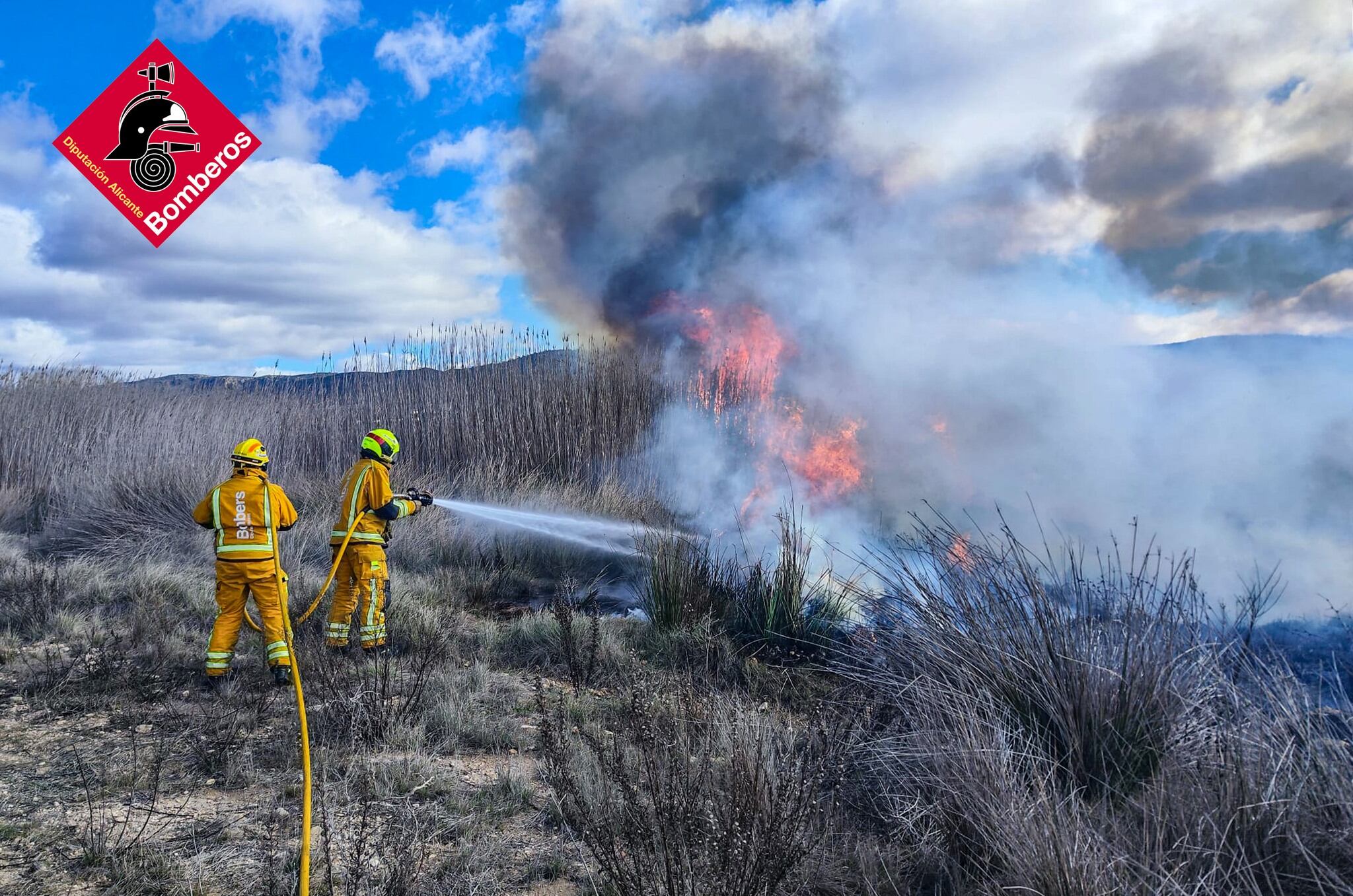 Actuación de los bomberos