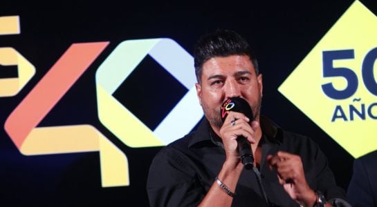 Tony Aguilar durante la presentación de la nueva temporada de Los 40