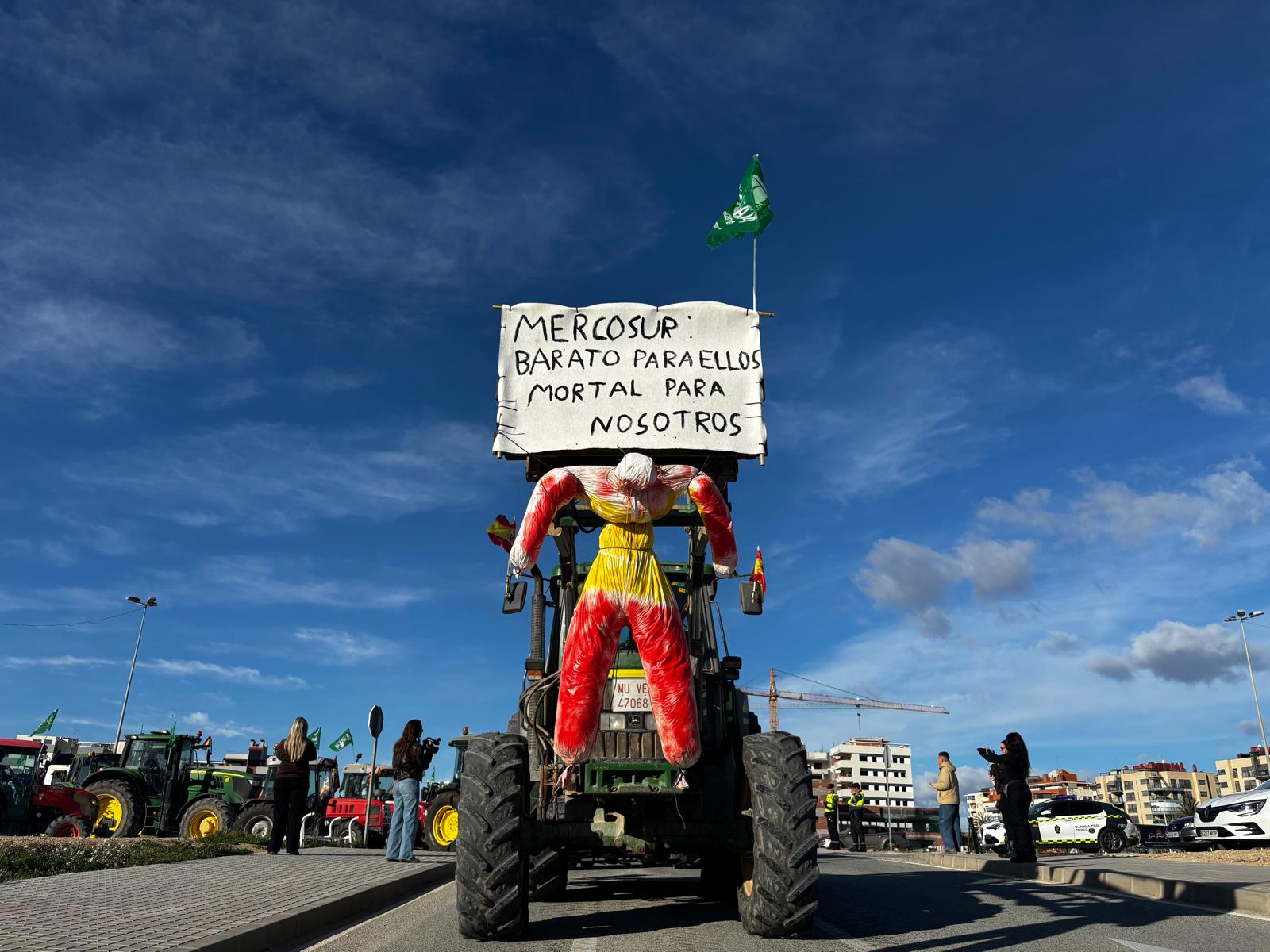 Protesta del campo en Elche