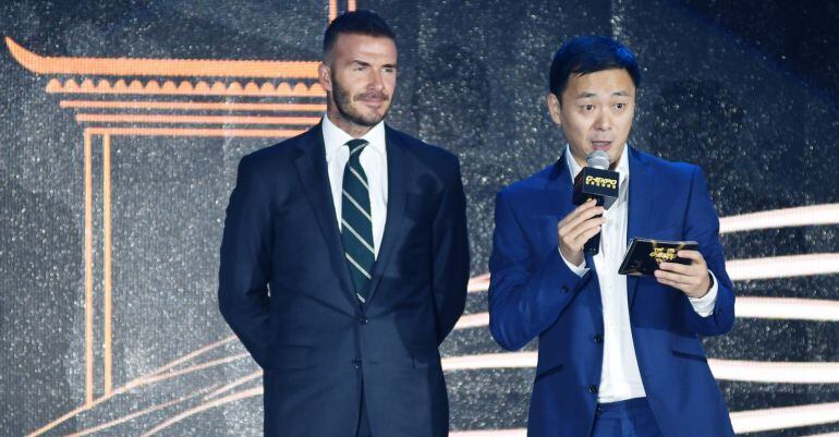 David Beckham, durante dicho evento en China