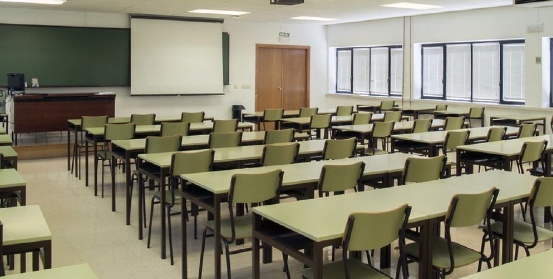 Aula de un colegio de Jaén.