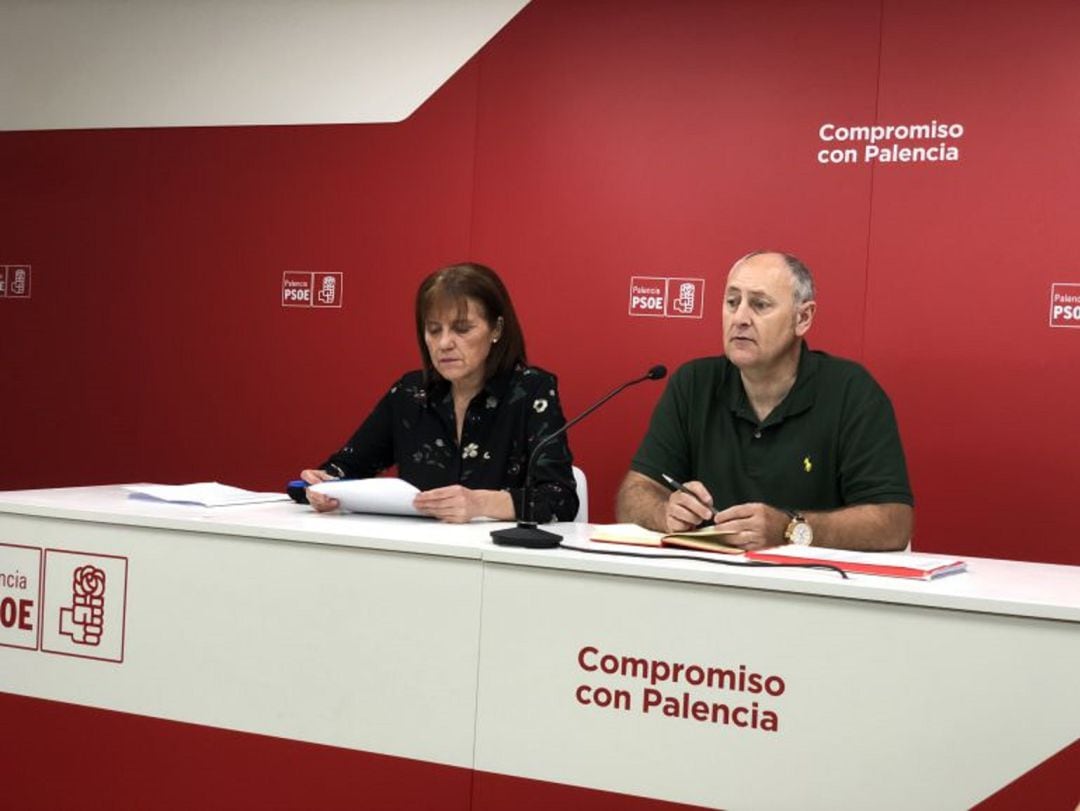 Consolación Pablos y Jesús Guerrero, procuradores del PSOE por Palencia