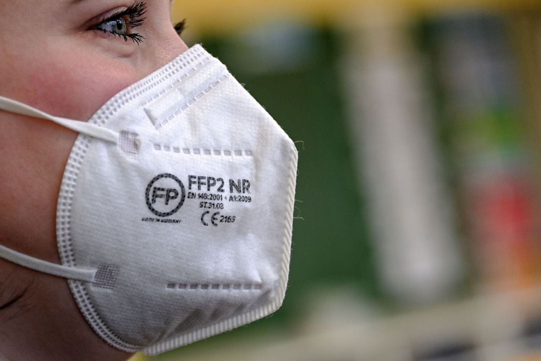 La mascarilla FFP2 es de uso obligatorio en Bavaria en comercio, transporte público y ámbito sanitario. 