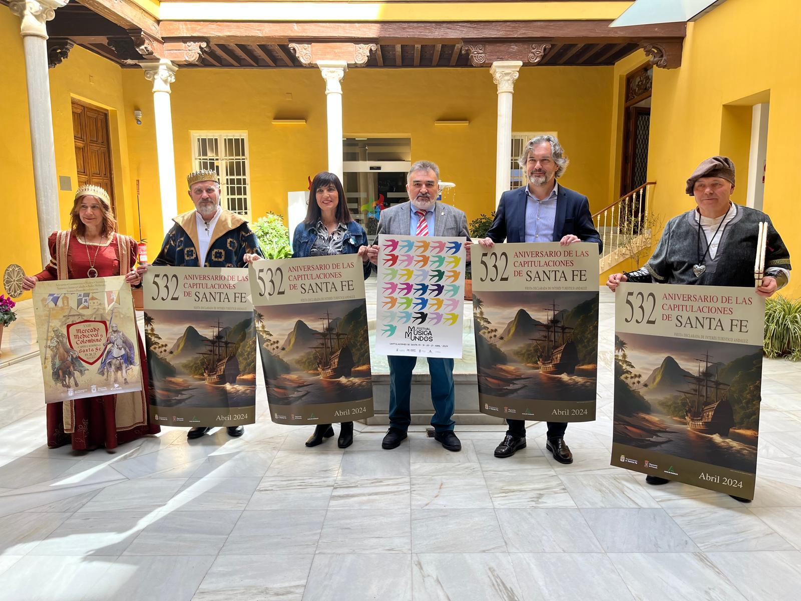 Presentación del programa de las capitulaciones de Santa Fe (Granada)