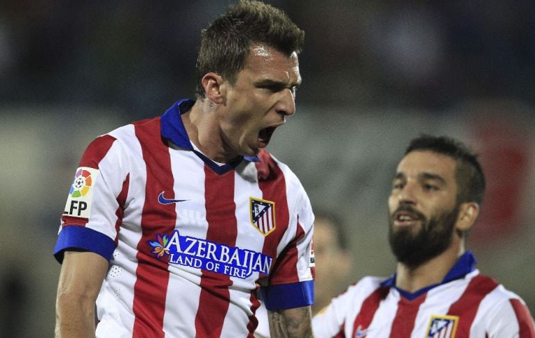 El delantero croata, Mario Mandzukic, durante un encuentro con el Atlético