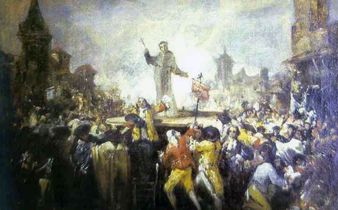 Motín de Esquilache, atribuido a Francisco de Goya (ca. 1766, colección privada, París).