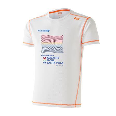 Camiseta de la primera Gran Carrera del Mediterráneo 20K Alicante-Elche-Santa Pola