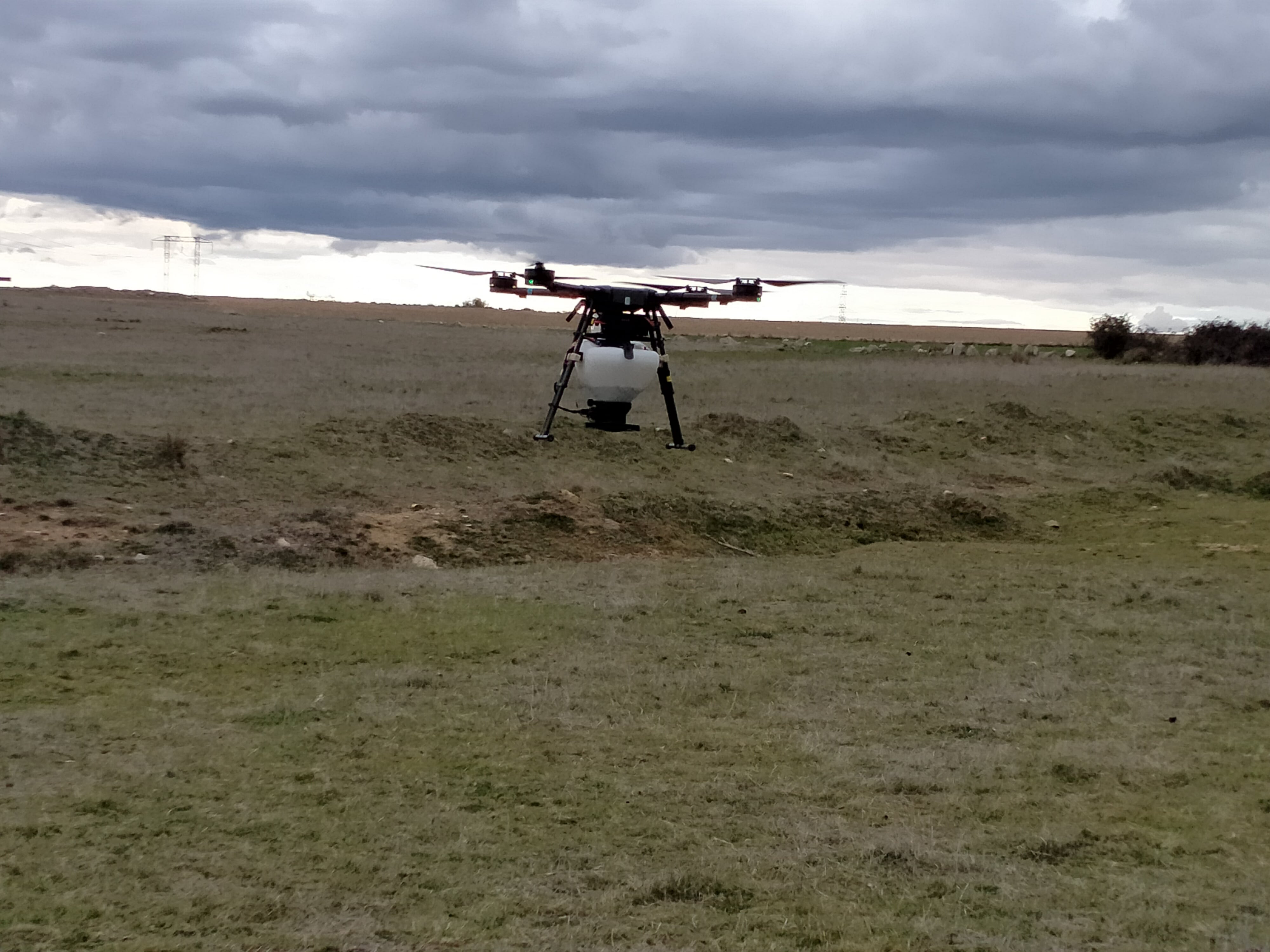 Dron repoblador de la empresa CO2 Revolution