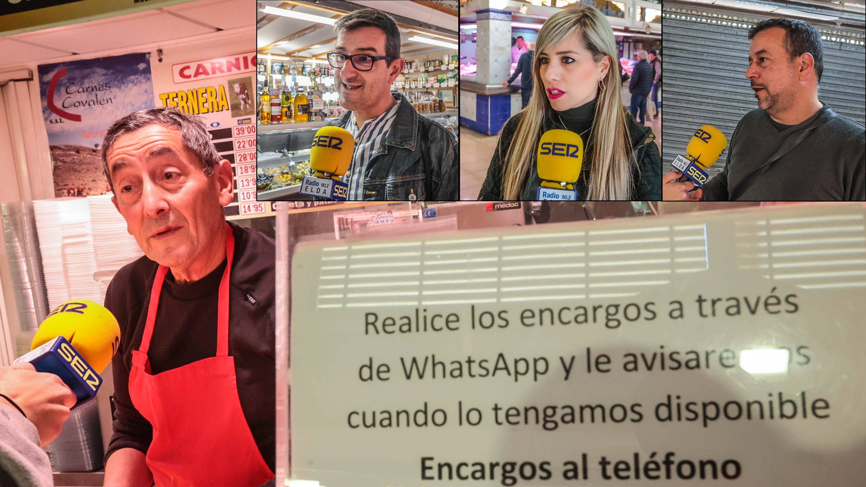 Comerciantes y clientes del Mercado La Frontera de Petrer hablan en Radio Elda Cadena SER del consumo responsable