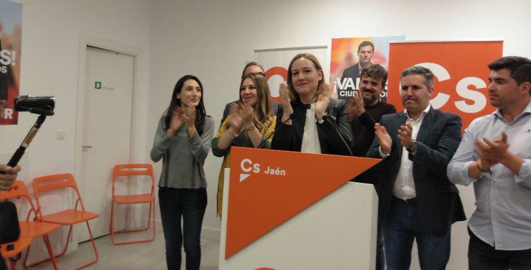 La candidata de Ciudadanos Jaén, Marian Adán, valora los resultados obtenidos.