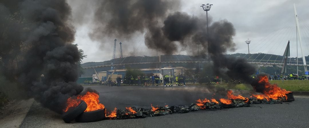 Barricada en Ferrol