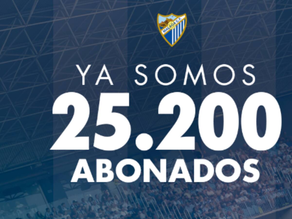 El Málaga cierra campaña de abonados con 25.200 renovaciones