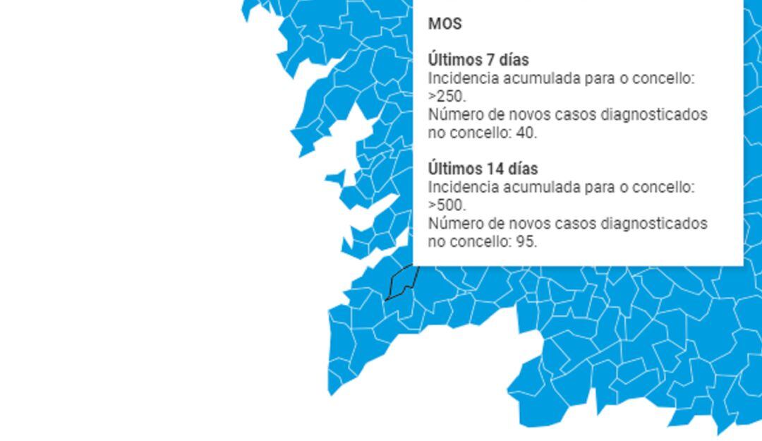 Mapa de incidencia acumulada.