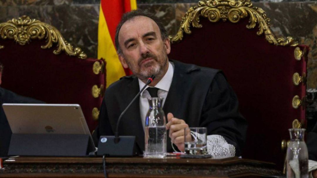 Manuel Marchena durante las sesiones del juicio al procés