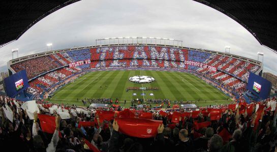 Vista general del estadio Vicente Calderón