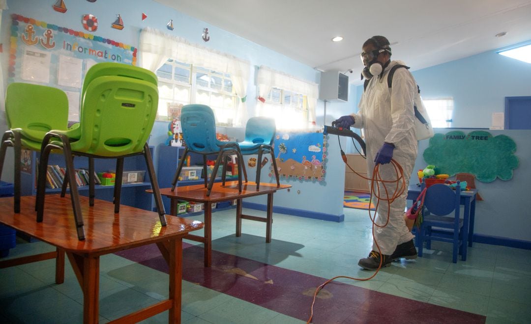 Preparando un aula para el regreso a clase