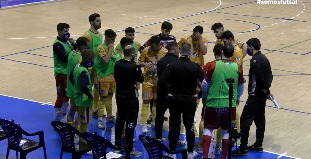 Tiempo muerto durante el partido