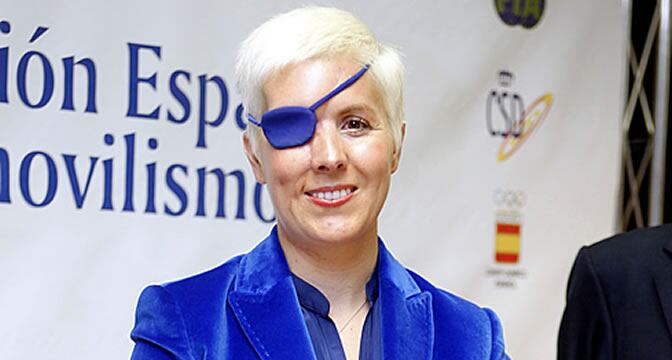 María de Villota posa ante los fotógrafos en la sede del CSD