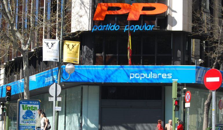 Sede nacional del PP en la calle Génova de Madrid 