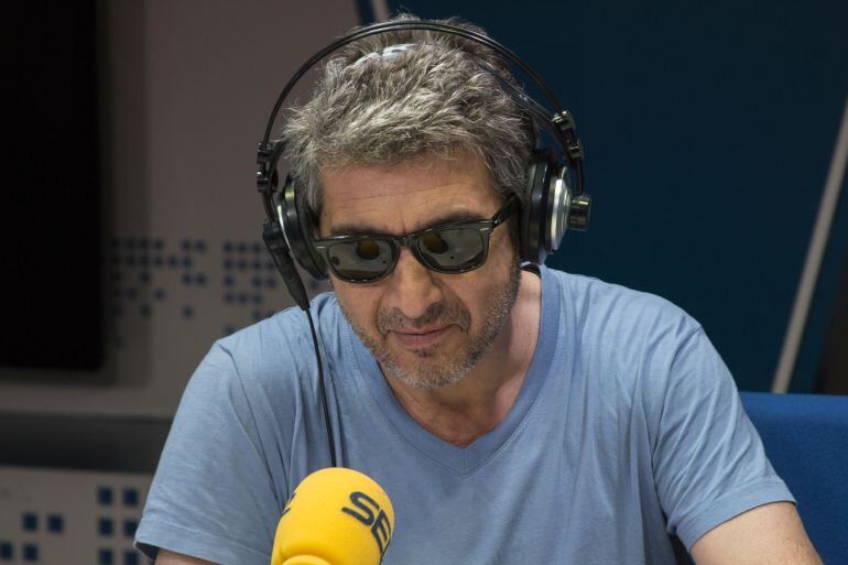 El actor Ricardo Darín en los estudios de Radio Madrid.