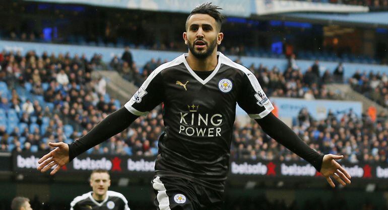 Mahrez, autor del mejor gol del partido