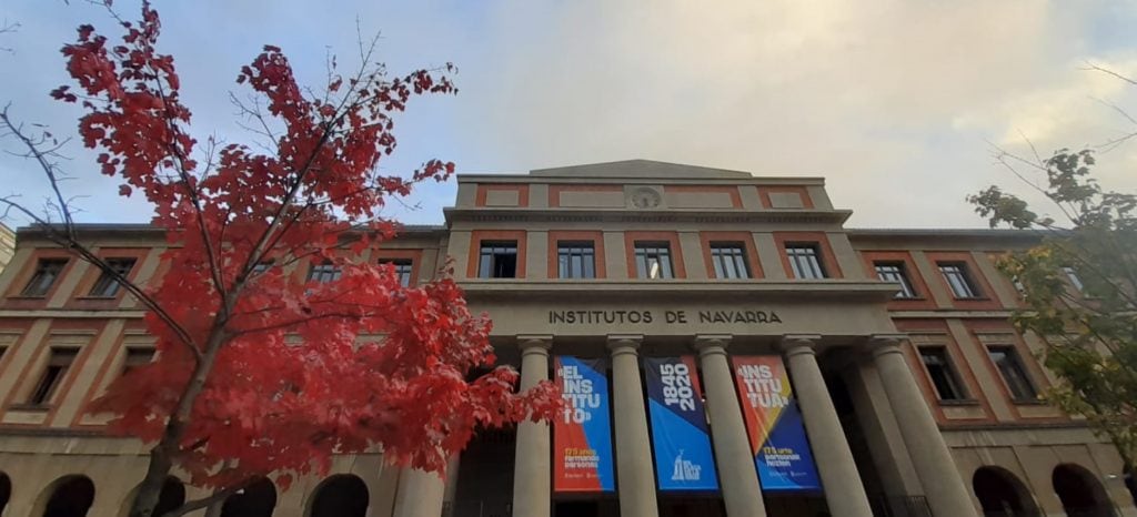 El alumnado de Bachillerato del IES Plaza de la Cruz de Pamplona permanecerá en el centro este curso