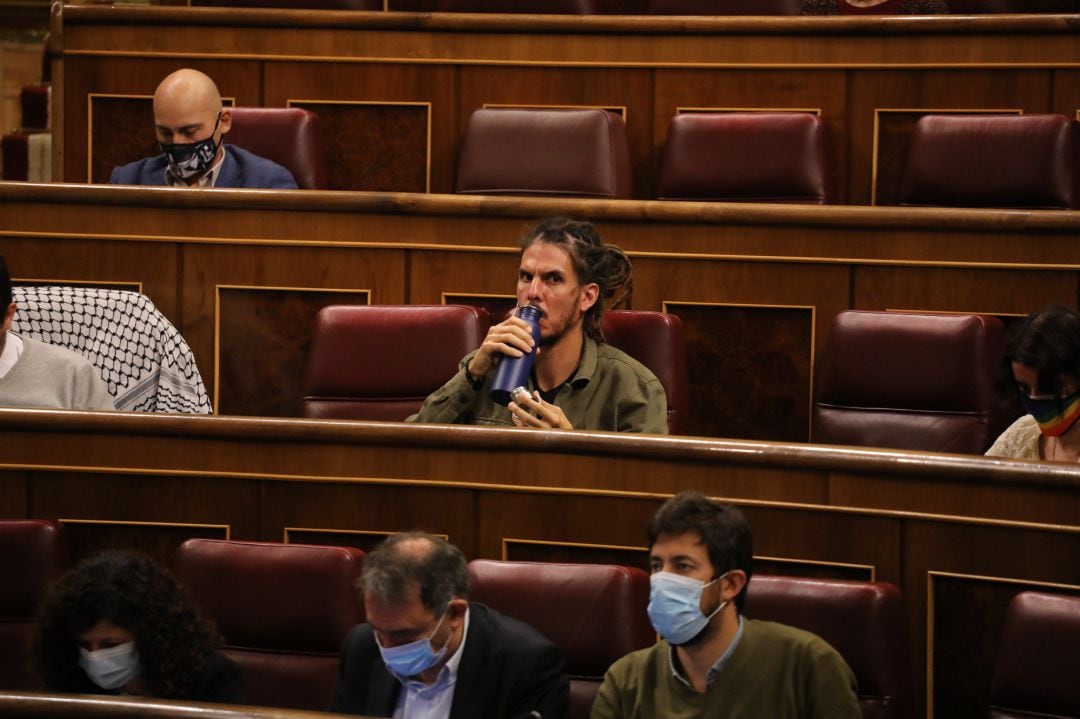 Alberto Rodríguez en un pleno del Congreso de los diputados