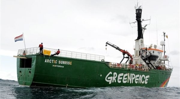 El vaixell Artic Sunrise de l&#039;organització ecologista Greenpeace