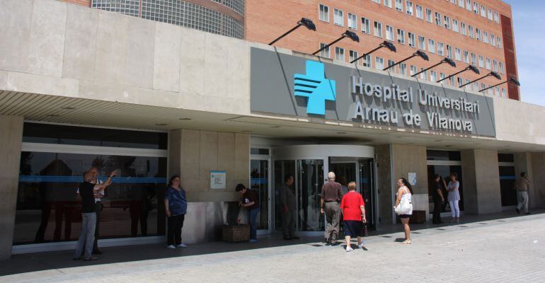 Imatge de l'entrada principal a l'hospital lleidatà