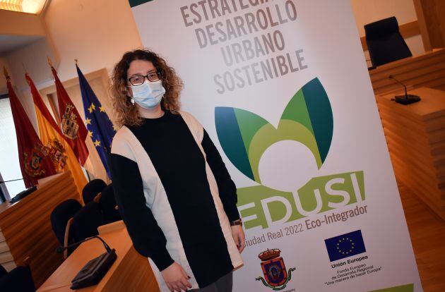 Sara Martínez concejal responsable de EDUSI &quot;Ciudad Real 2022 Eco-integrador&quot;