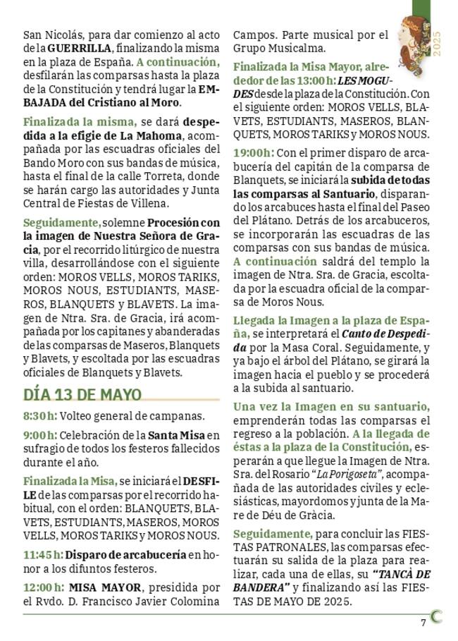 Programa de fiestas de Biar