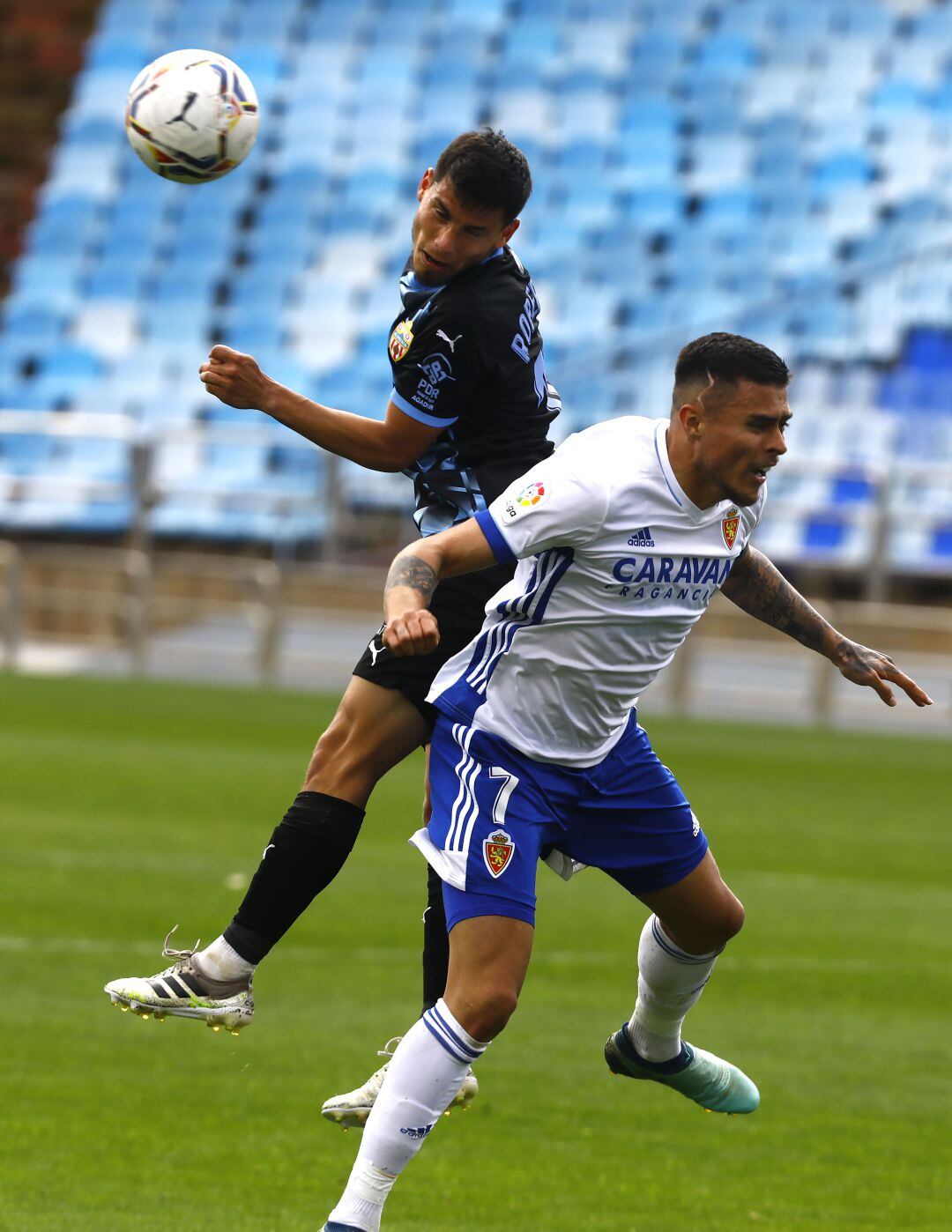 Roberto en el Zaragoza-Almería. 