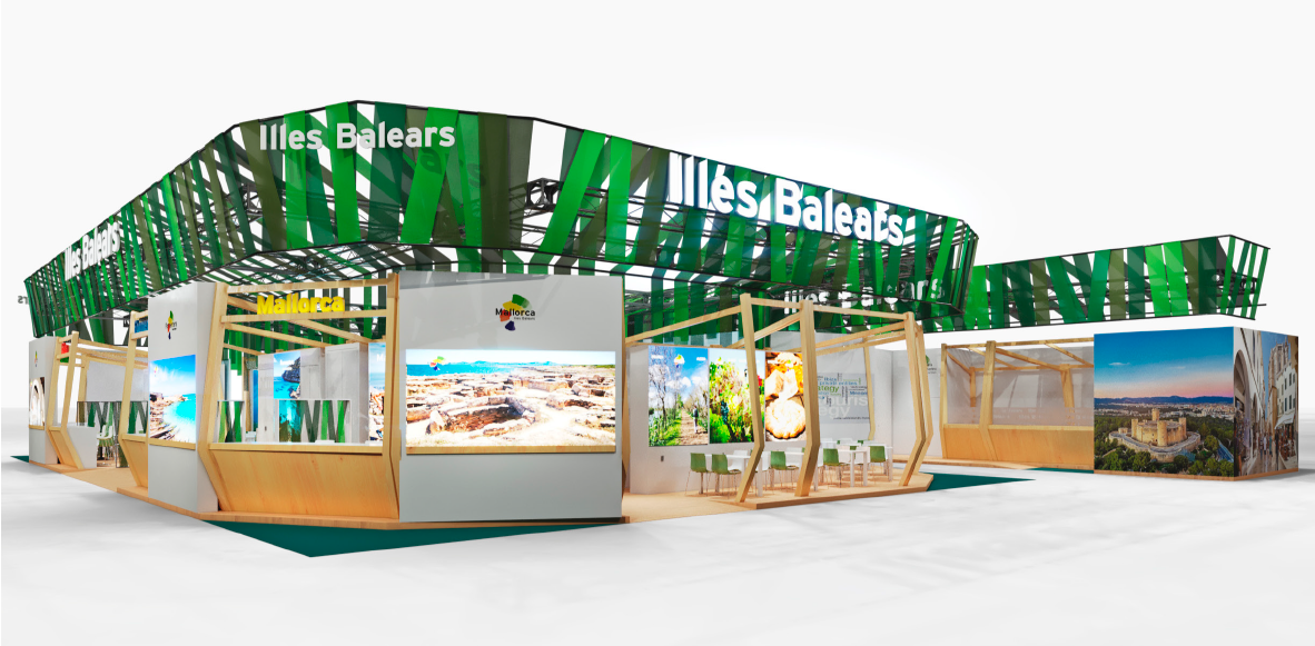 Stand de Baleares en la feria