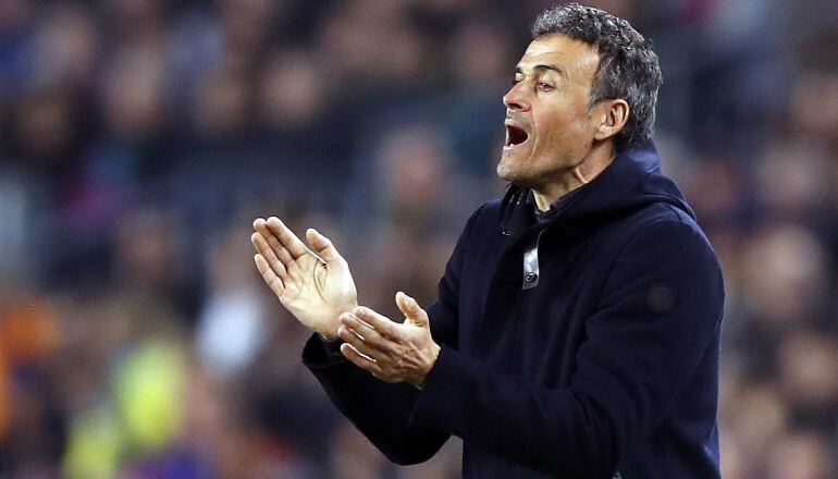 Luis Enrique, durante un encuentro en el Camp Nou