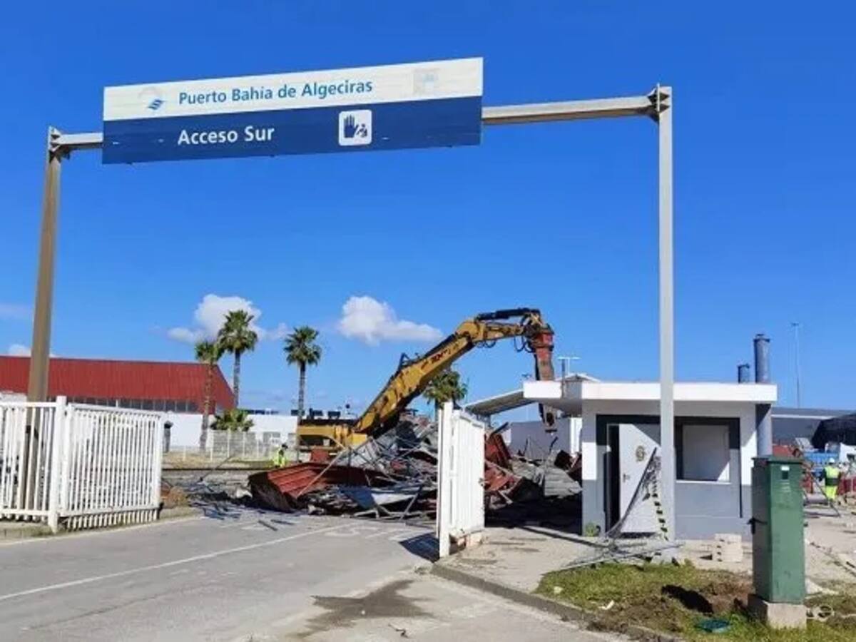 Avanzan las obras de los controles al Acceso Sur al Puerto de Algeciras