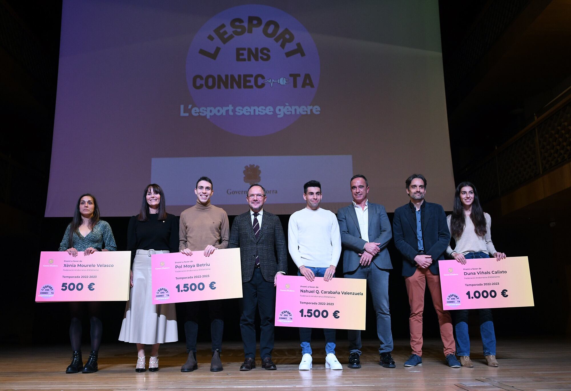 Alguns dels premiats de la gala L'Esport ens connecta.