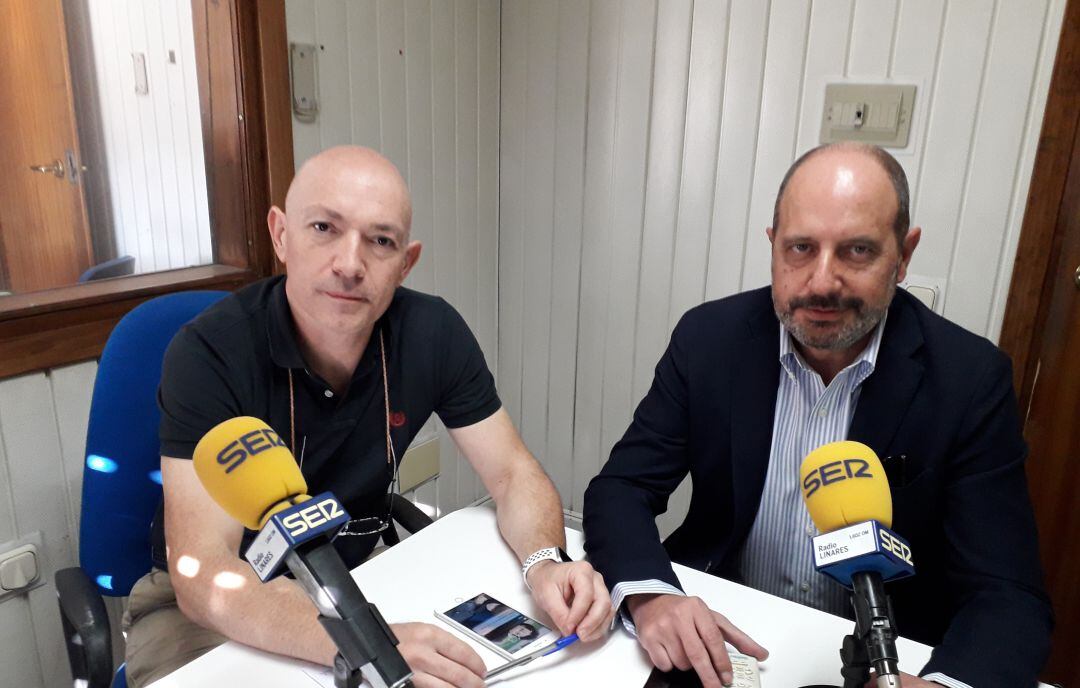 Manuel Gámez y Antonio Barrios, portavoces de "Todos a una por Linares".